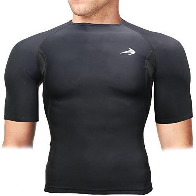 Men'S Compression Shirt - Athletic Base Layer for Workouts Running Dry Fit Athletic Training